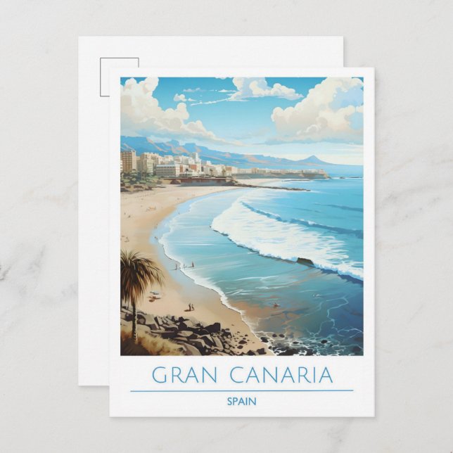 Cartão Postal Espanha Gran Canaria (Frente/Verso)