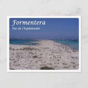 Cartão Postal Espanha - Ilhas Baleares - Formentera -