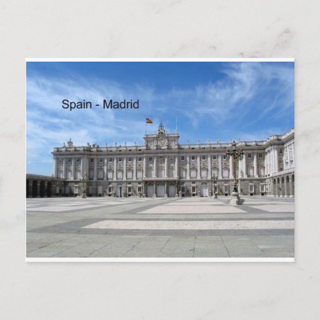 Cartão Postal Espanha, Madrid Plaza de la Armería (Rua.K) (Frente)
