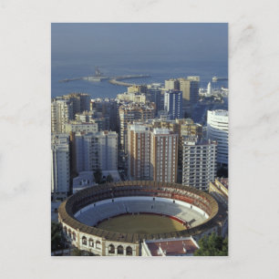 Cartão Postal Espanha, Málaga, Visão Andaluzia da Plaza de Tor