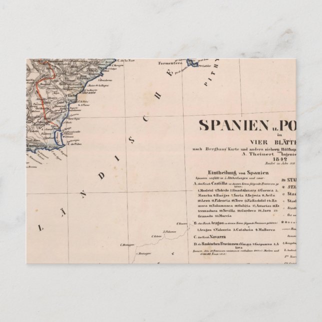 Cartão Postal Espanha Meridional (Frente)