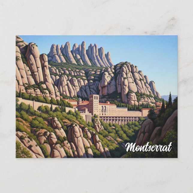 Cartão Postal Espanha Montserrat (Frente)