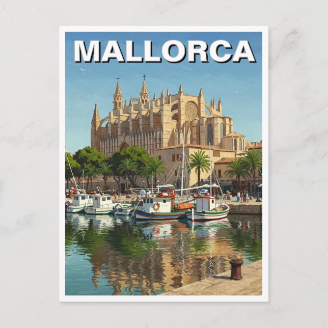 Cartão Postal Espanha Palma de Maiorca (Frente)