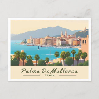 Cartão Postal Espanha Palma de Maiorca Viagem