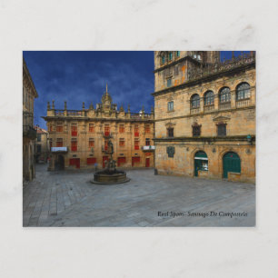 Cartão Postal Espanha Real- Santiago De Compostela