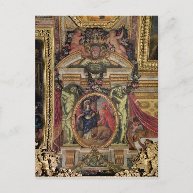 Cartão Postal Espanha Reconhecendo a Pré-Eminência da França (Frente)