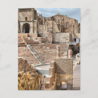 Cartão Postal Espanha romana de Cartagena do teatro