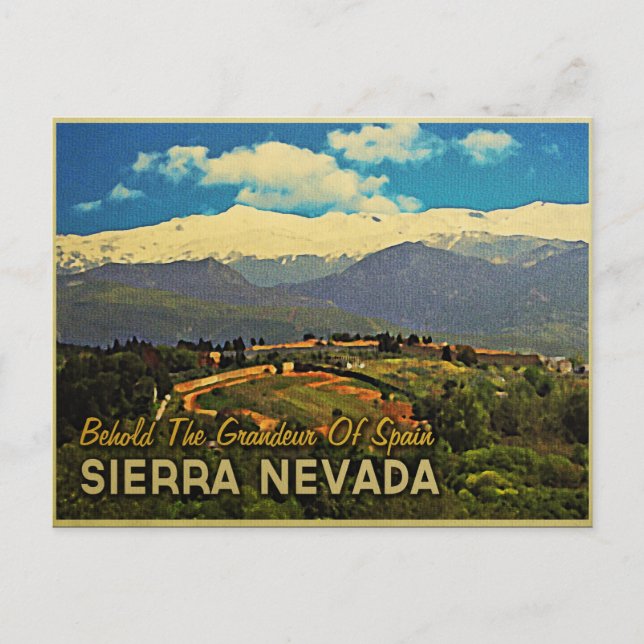 Cartão Postal Espanha Sierra Nevada (Frente)