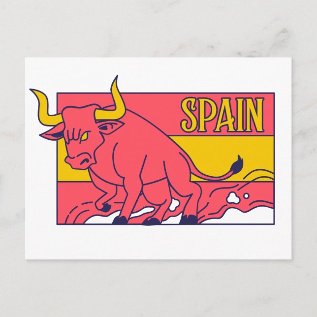 Cartão Postal Espanha Viagem de Souvenir (Frente)