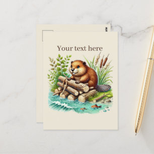 Cartão Postal Espanto personalizável de amantes de os animais