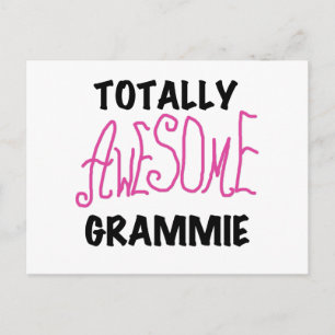 Cartão Postal Espantoso Grammie T-shirts Rosa, Presentes