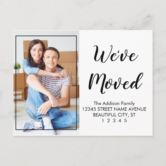 Cartão Postal Especial Moderno Cute Script Fotografado Em Movime (Frente)