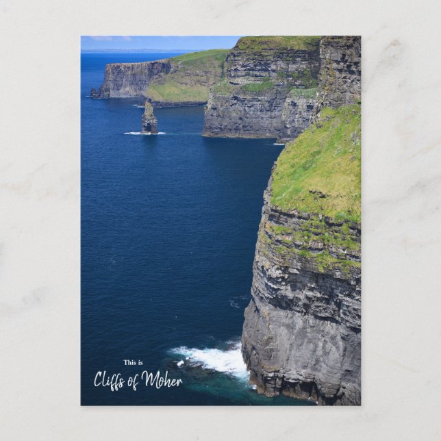 Cartão Postal Espectacular Falésia de Moher- Irlanda (Frente)