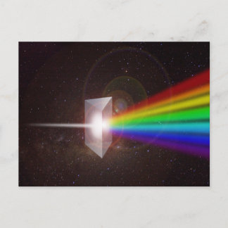 Cartão Postal espectro de cor de prisma