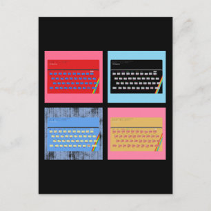 Cartão Postal Espectro ZX de pop Art