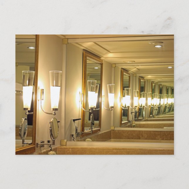 Cartão Postal Espelho infinito (Frente)