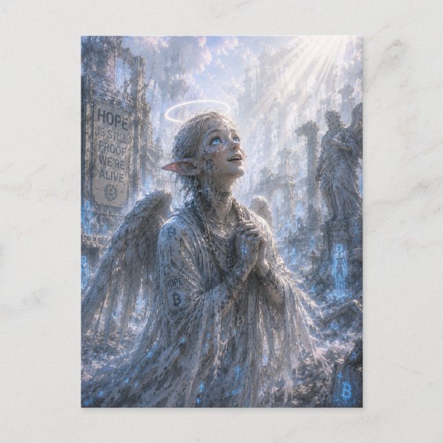 Cartão Postal Esperança / Anjo / Ruínas Celestiais (Frente)