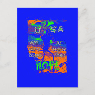 Cartão Postal Esperança Psicodélica dos Estados Unidos: Arte da 