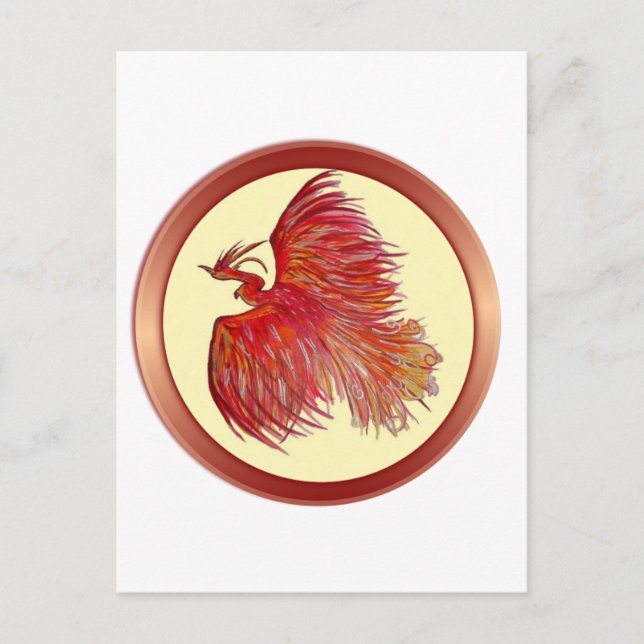 Cartão Postal Esperança sobre dor Phoenix (Frente)
