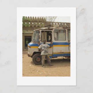 Cartão Postal Esperando pelos passageiros em Djenne, Mali