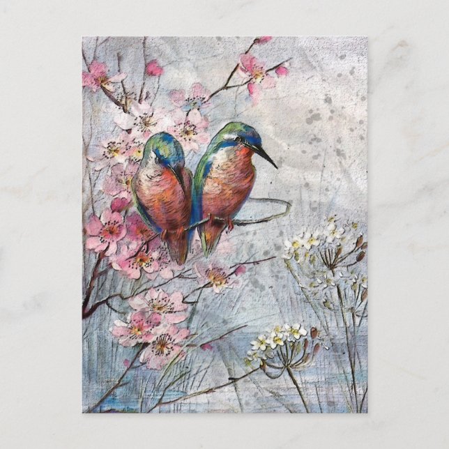 Cartão Postal Esperando Por Um Pássaro Rebelde (Frente)