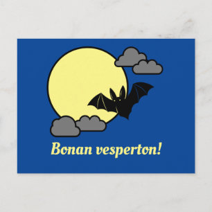 Cartão Postal Esperanto: Bonan Vesperton!