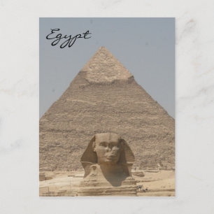 Cartão Postal esphinx khafre egypt