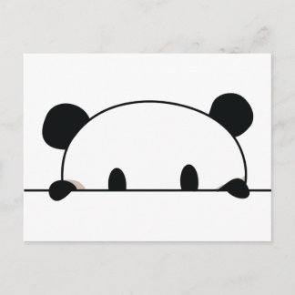 Cartão Postal Espião bonito da panda