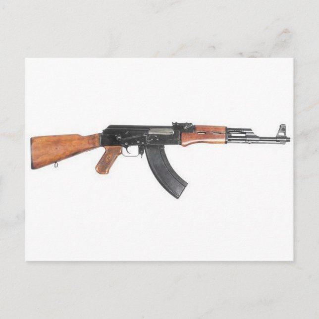 Cartão Postal Espingarda de assalto de AK47 (Frente)