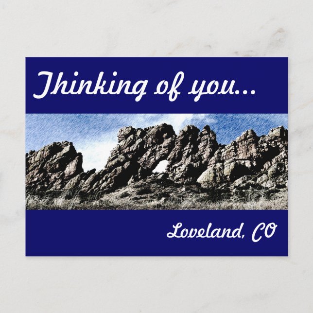 Cartão Postal Espinha dorsal do diabo em Loveland, CO (Frente)