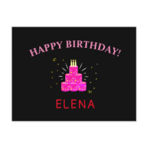 espinheiro de quarentena de feliz aniversário rosa