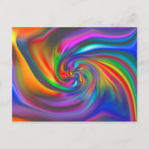 Cartão Postal Espirais de fundo abstrato Soft II