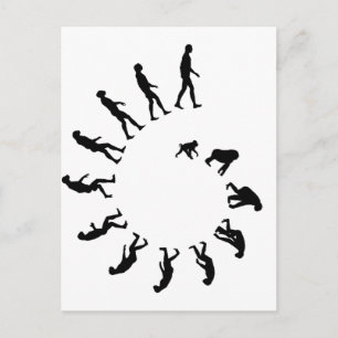 Cartão Postal Espiral da Evolução