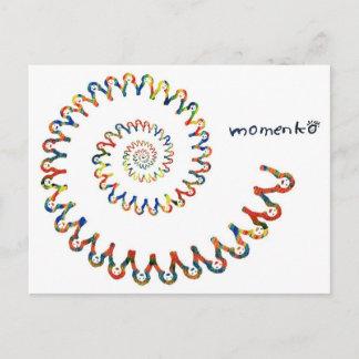 Cartão Postal espiral de sorriso