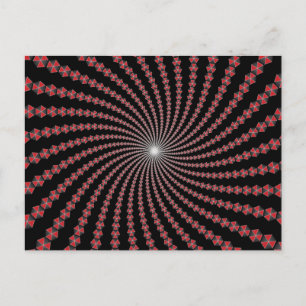 Cartão Postal Espiral de Traingles: Arte vetorial: