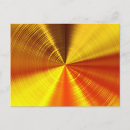 Cartão Postal Espiral Dourado Metálico