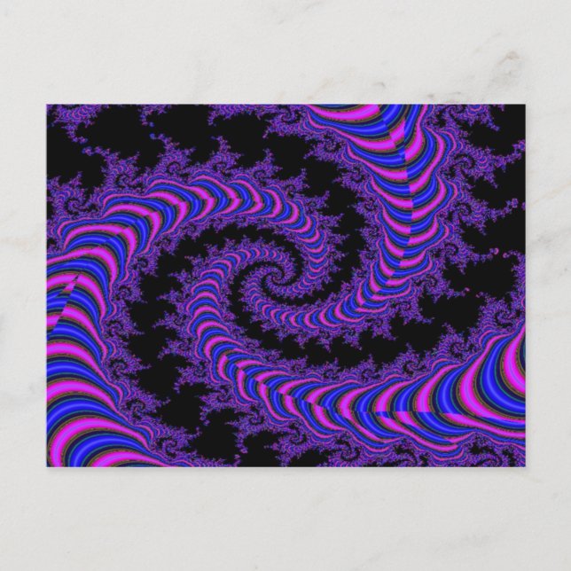 Cartão Postal Espiral-fractal (Frente)