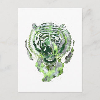 Cartão Postal Espírito de Tigre Verde