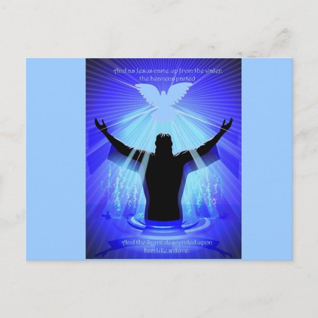 Cartão Postal Espírito descendo como uma pomba (Frente)