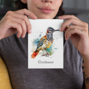 Cartão Postal Espírito do Deserto, Roadrunner sob medida de Aqua