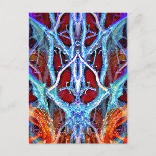 CARTÃO POSTAL ESPÍRITO NA ÁRVORE