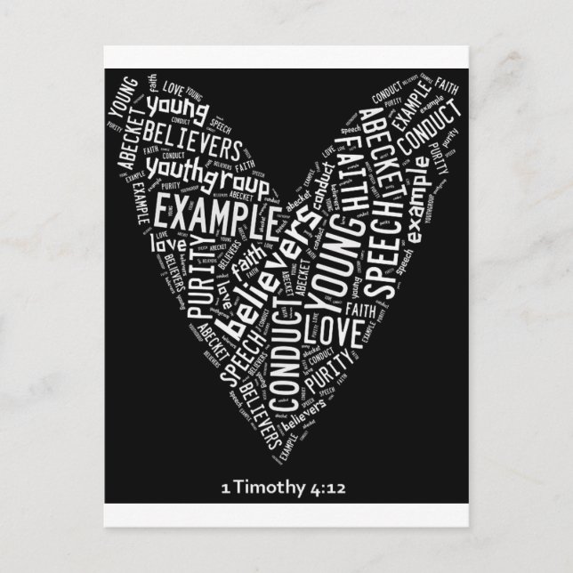 Cartão Postal Espírito Santo (Visto Juventude Gp) Coração negra/ (Frente)