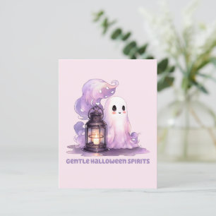 Cartão Postal Espíritos do Dia das Bruxas - Espírito Pastel