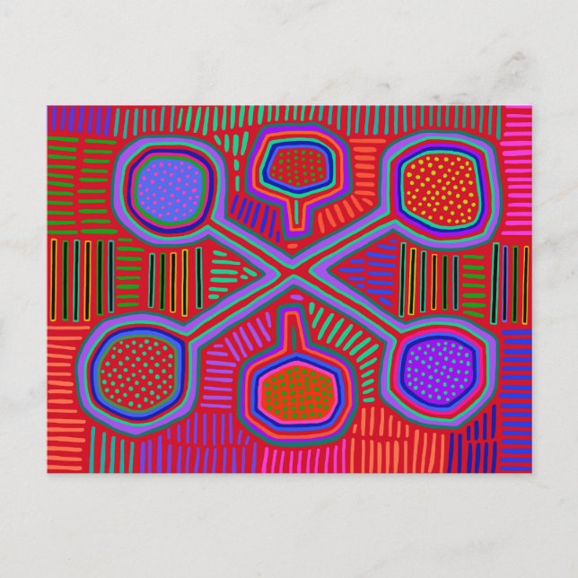 Cartão Postal Espíritos Ritualísticos Xamânicos (Frente)