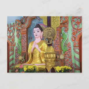 Cartão Postal Espiritualidade da Arte do Templo de Religião Buda