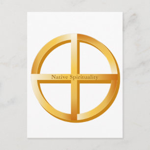Cartão Postal Espiritualidade nativa de 5,6" x 4,25"