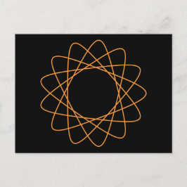 Cartão Postal Espirografógrafo Laranja