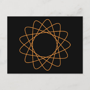 Cartão Postal Espirografógrafo Laranja