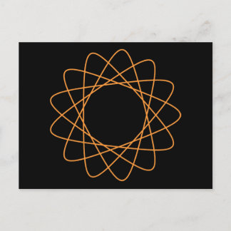 Cartão Postal Espirografógrafo Laranja