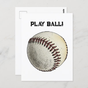 Cartão Postal Esportes de Baseball Jogam Ball Batter Up